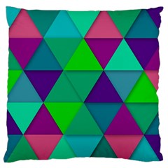 Background Geometric Triangle Standard Flano Cushion Case (one Side)