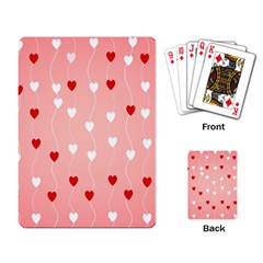 Heart Shape Background Love Playing Card by Nexatart