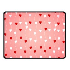 Heart Shape Background Love Double Sided Fleece Blanket (small) 