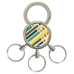 Background Vintage Desktop Color 3-Ring Key Chains