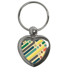 Background Vintage Desktop Color Key Chains (Heart) 