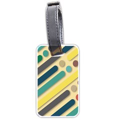 Background Vintage Desktop Color Luggage Tags (One Side) 