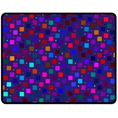 Squares Square Background Abstract Double Sided Fleece Blanket (medium)  by Nexatart