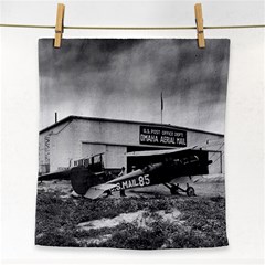 Omaha Airfield Airplain Hangar Face Towel