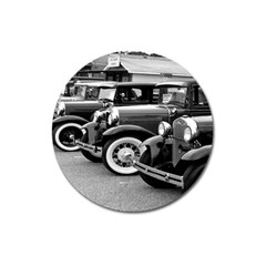 Vehicle Car Transportation Vintage Magnet 3  (round) by Nexatart