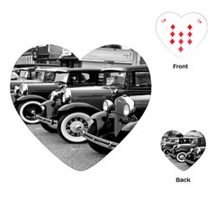 Vehicle Car Transportation Vintage Playing Cards (heart)  by Nexatart