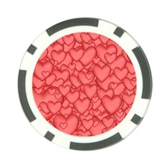 Background Hearts Love Poker Chip Card Guard