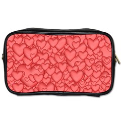 Background Hearts Love Toiletries Bags