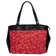 Background Hearts Love Office Handbags