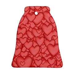 Background Hearts Love Ornament (Bell)