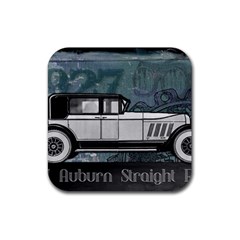 Vintage Car Automobile Auburn Rubber Coaster (Square) 