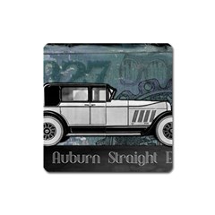 Vintage Car Automobile Auburn Square Magnet