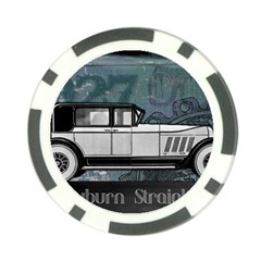 Vintage Car Automobile Auburn Poker Chip Card Guard