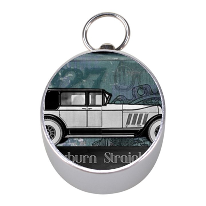 Vintage Car Automobile Auburn Mini Silver Compasses