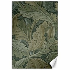 Vintage Background Green Leaves Canvas 20  X 30   by Nexatart