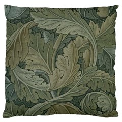Vintage Background Green Leaves Large Cushion Case (two Sides)