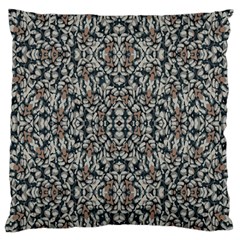 Ornate Pattern Mosaic Large Flano Cushion Case (two Sides) by dflcprints