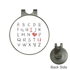 Love Alphabet Hat Clips With Golf Markers