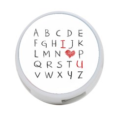 Love Alphabet 4-port Usb Hub (two Sides)  by Valentinaart