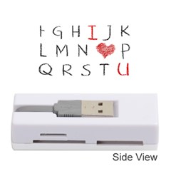 Love Alphabet Memory Card Reader (stick)  by Valentinaart