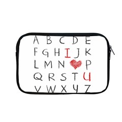 Love Alphabet Apple Macbook Pro 13  Zipper Case by Valentinaart