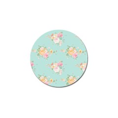 Mint,shabby Chic,floral,pink,vintage,girly,cute Golf Ball Marker by NouveauDesign