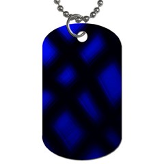 Abstract Plaid Dog Tag (Two Sides)