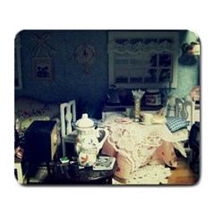 Abandonded Dollhouse Large Mousepads