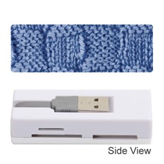 Knitted Wool Square Blue Memory Card Reader (stick) 