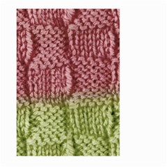 Knitted Wool Square Pink Green Large Garden Flag (two Sides) by snowwhitegirl