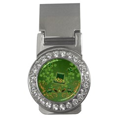 Happy St  Patrick s Day With Clover Money Clips (cz)  by FantasyWorld7