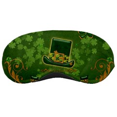 Happy St  Patrick s Day With Clover Sleeping Masks by FantasyWorld7