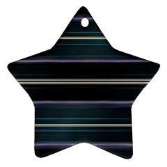 Modern Abtract Linear Design Star Ornament (two Sides) by dflcprints