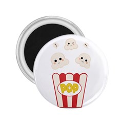 Cute Kawaii Popcorn 2 25  Magnets by Valentinaart