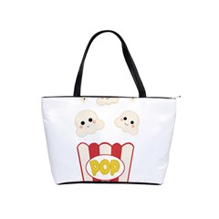 Cute Kawaii Popcorn Shoulder Handbags by Valentinaart