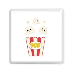 Cute Kawaii Popcorn Memory Card Reader (square)  by Valentinaart