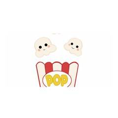 Cute Kawaii Popcorn Satin Wrap by Valentinaart