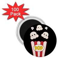 Cute Kawaii Popcorn 1.75  Magnets (100 pack) 