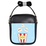 Cute Kawaii Popcorn Girls Sling Bags Front