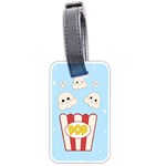 Cute Kawaii Popcorn Luggage Tags (One Side)  Front