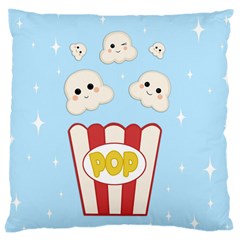 Cute Kawaii Popcorn Large Cushion Case (one Side)