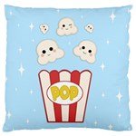 Cute Kawaii Popcorn Large Cushion Case (One Side) Front