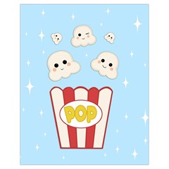 Cute Kawaii Popcorn Drawstring Bag (small) by Valentinaart