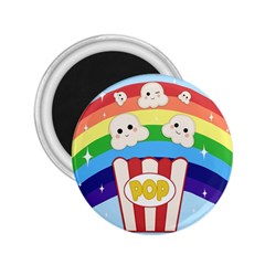 Cute Kawaii Popcorn 2.25  Magnets