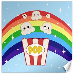 Cute Kawaii Popcorn Canvas 12  x 12  