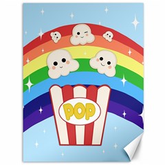 Cute Kawaii Popcorn Canvas 36  x 48  