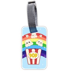 Cute Kawaii Popcorn Luggage Tags (One Side) 