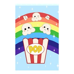 Cute Kawaii Popcorn Shower Curtain 48  x 72  (Small) 