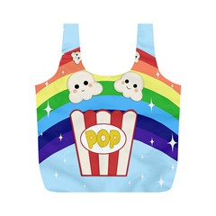 Cute Kawaii Popcorn Full Print Recycle Bags (M) 