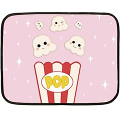 Cute Kawaii Popcorn Double Sided Fleece Blanket (mini)  by Valentinaart